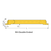 DIN 471 DIN 472 - Face Grooving Micro (Partial Profile) - Double Ended - Big-tools Industrial Supply Tools for Metal Cutting